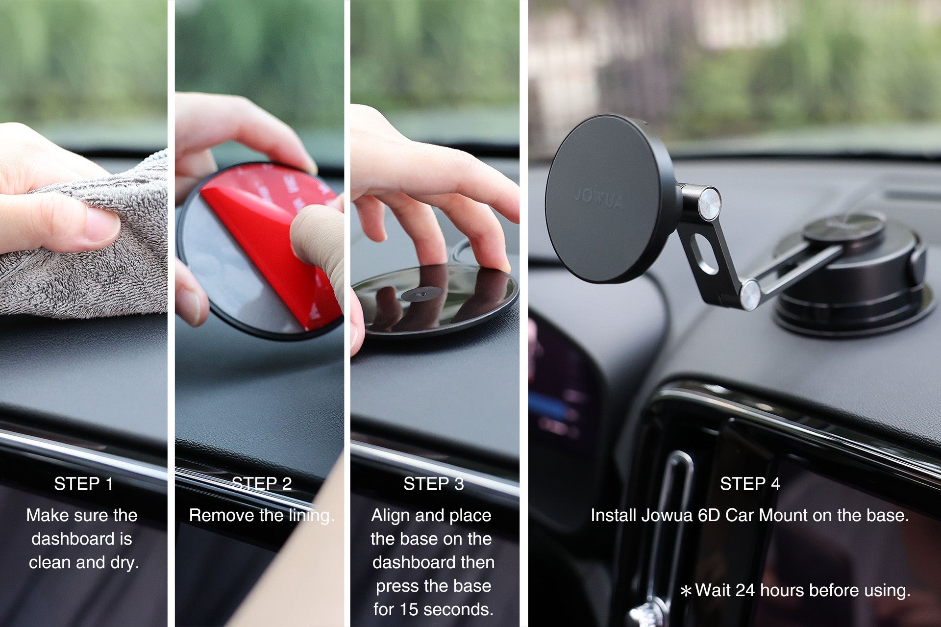 Dashboard Base for 6D Invisible Foldaway Car Mount-4