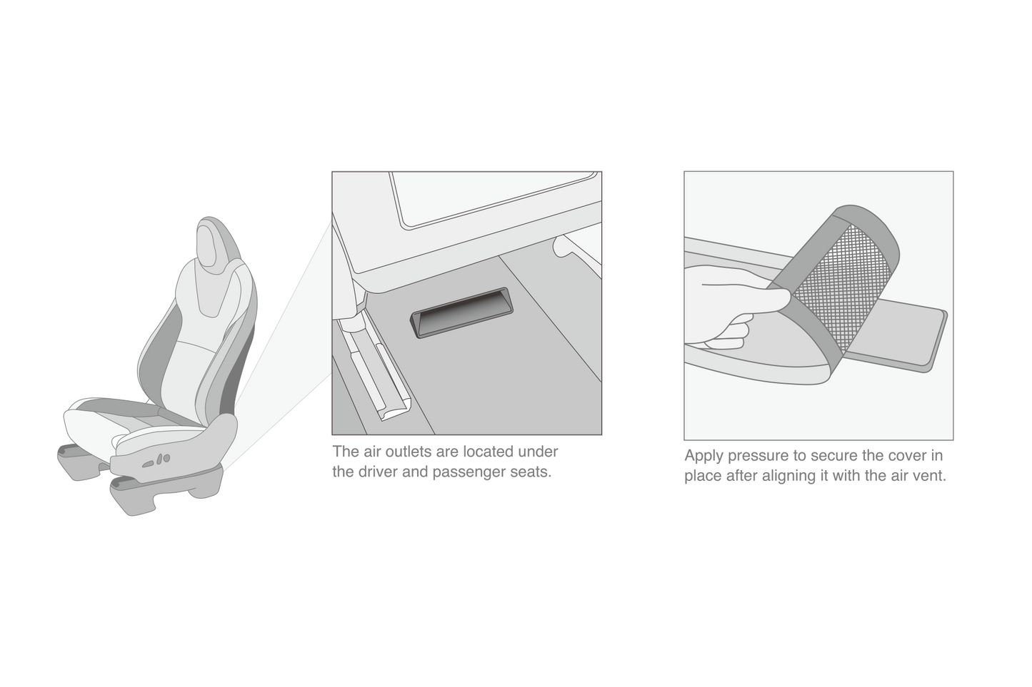 Rear Under Seat Air Vent Cover-2